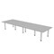 Skutchi Designs 45 in W, 120 in L, 29 in H, Engineered Wood Top, Grey HAR-REC-48119-PT-01 - alternate 1